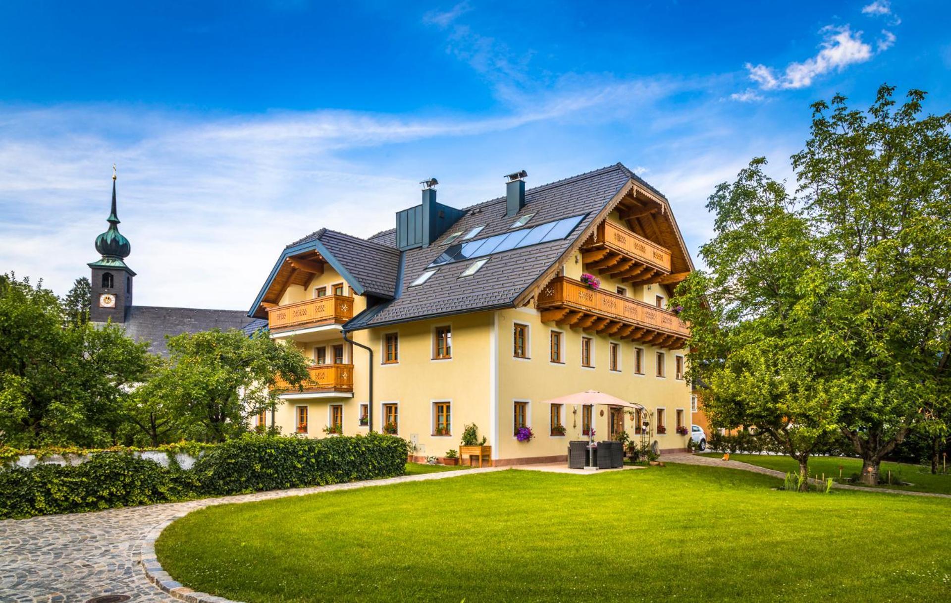 Landhaus Appartement Seidenwebergut Anif Bei Salzburg Niederalm Exterior foto