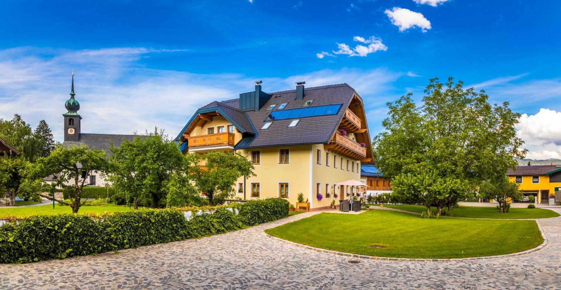 Landhaus Appartement Seidenwebergut Anif Bei Salzburg Niederalm Exterior foto